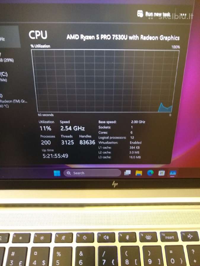 Elitebook 645 G10 Ryzen pro 7530u - nuotraukos Nr. 5