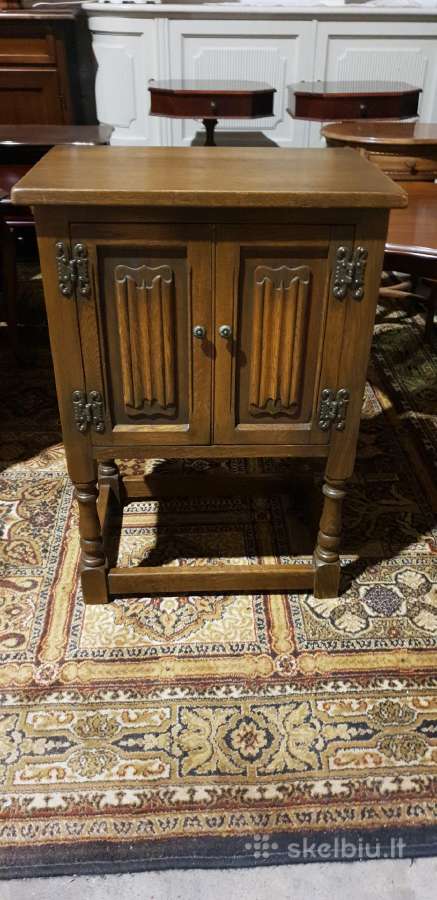 "Old Charm" antikvarinė ąžuolinė komodėlė - nuotraukos Nr. 6