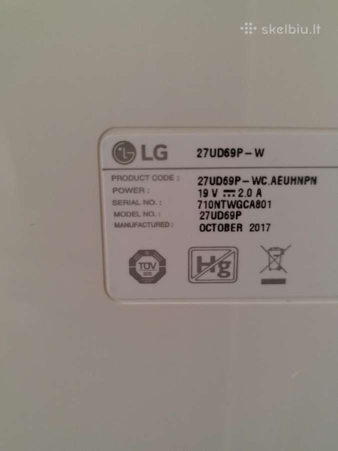 Monitorius 27 4k LG / Klaviatūra ir pelė / Nustat - nuotraukos Nr. 3