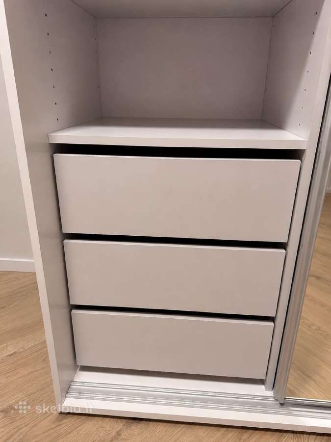 Didelė kampinė spinta Flex, balta - nuotraukos Nr. 6