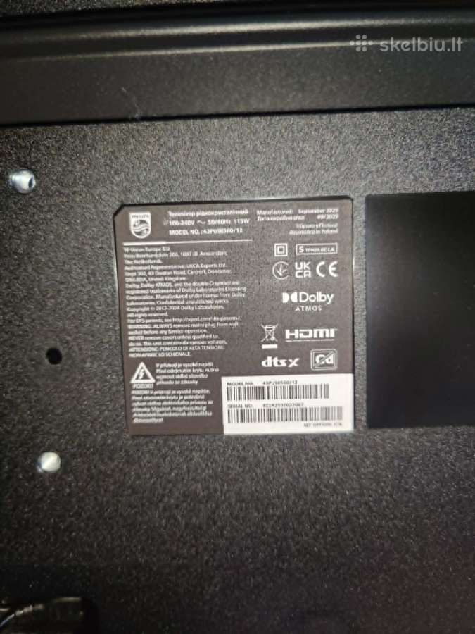 Televizorius 43pus8560/12 TV Philips 43" - nuotraukos Nr. 3