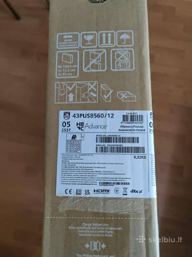 Televizorius 43pus8560/12 TV Philips 43" - nuotraukos Nr. 8