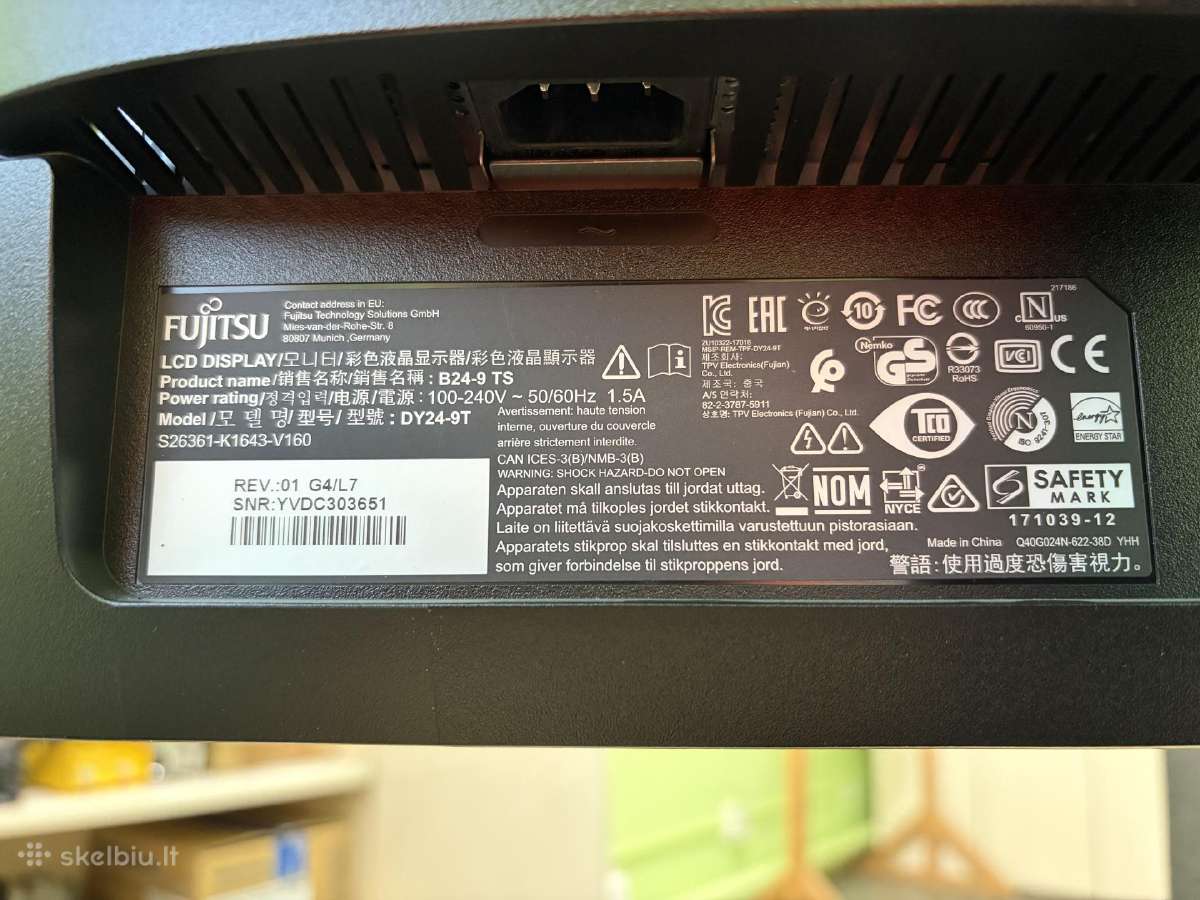 Monitorius Fujitsu Dy24-9t - nuotraukos Nr. 3