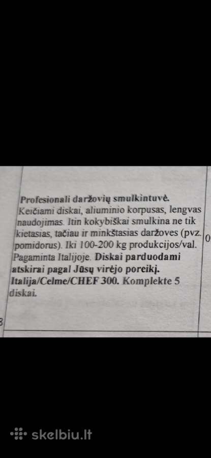 Daržovių pjaustymo mašina - nuotraukos Nr. 2