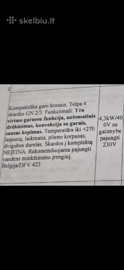 Kepimo krosnis - nuotraukos Nr. 3