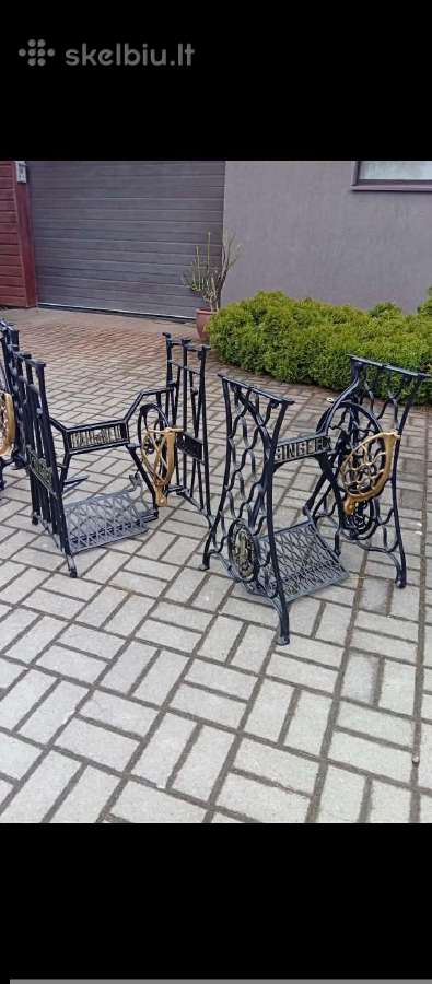 Senovinės atrestauruotos gražios siuvimo kojos - nuotraukos Nr. 6