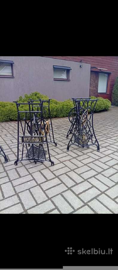 Senovinės atrestauruotos gražios siuvimo kojos - nuotraukos Nr. 9