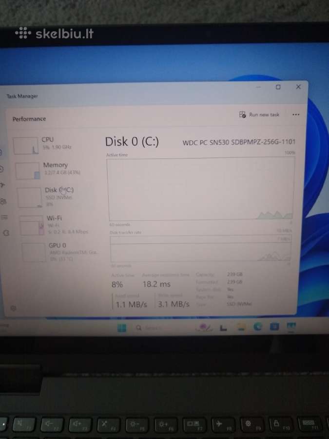 Yoga Flex 14" touch Ryzen 5300u - nuotraukos Nr. 5