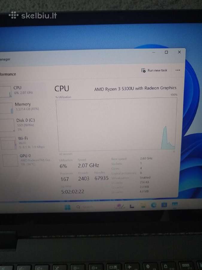 Yoga Flex 14" touch Ryzen 5300u - nuotraukos Nr. 6