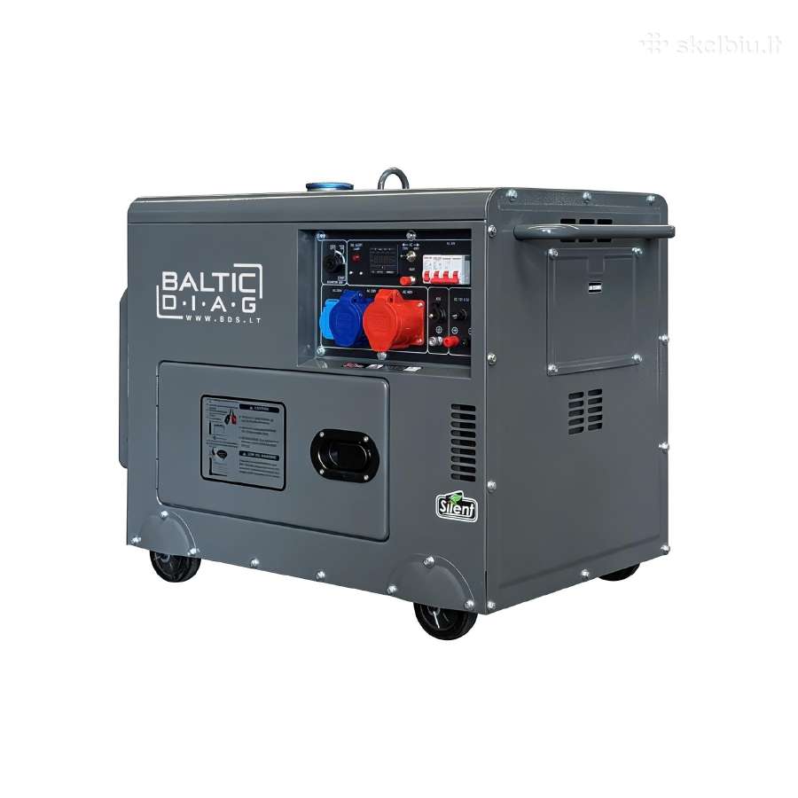 Mobilus dyzelinis generatorius Bd9500se, 7 kw - nuotraukos Nr. 3