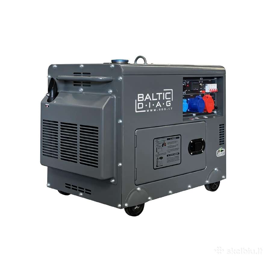 Mobilus dyzelinis generatorius Bd9500se, 7 kw - nuotraukos Nr. 4