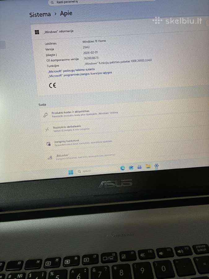Asus Vivobook 15 X507ma - nuotraukos Nr. 6