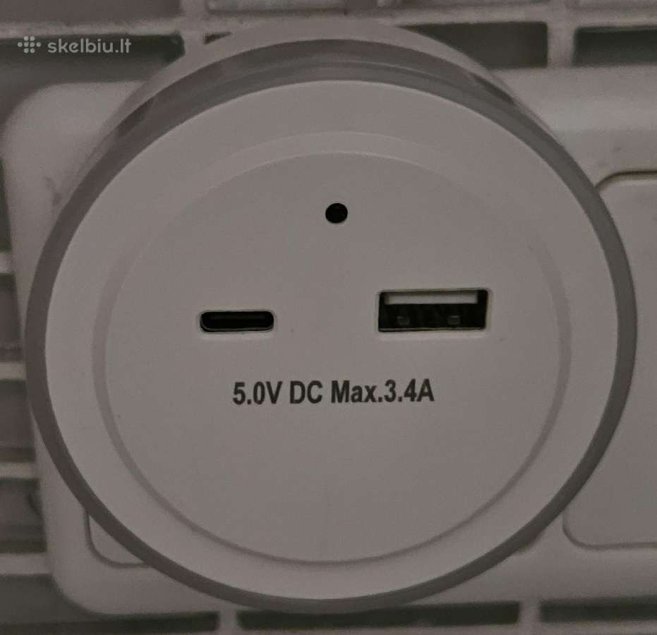 Pakrovėjas-adapteris Usb +Typec su LED apšvietimu - nuotraukos Nr. 5
