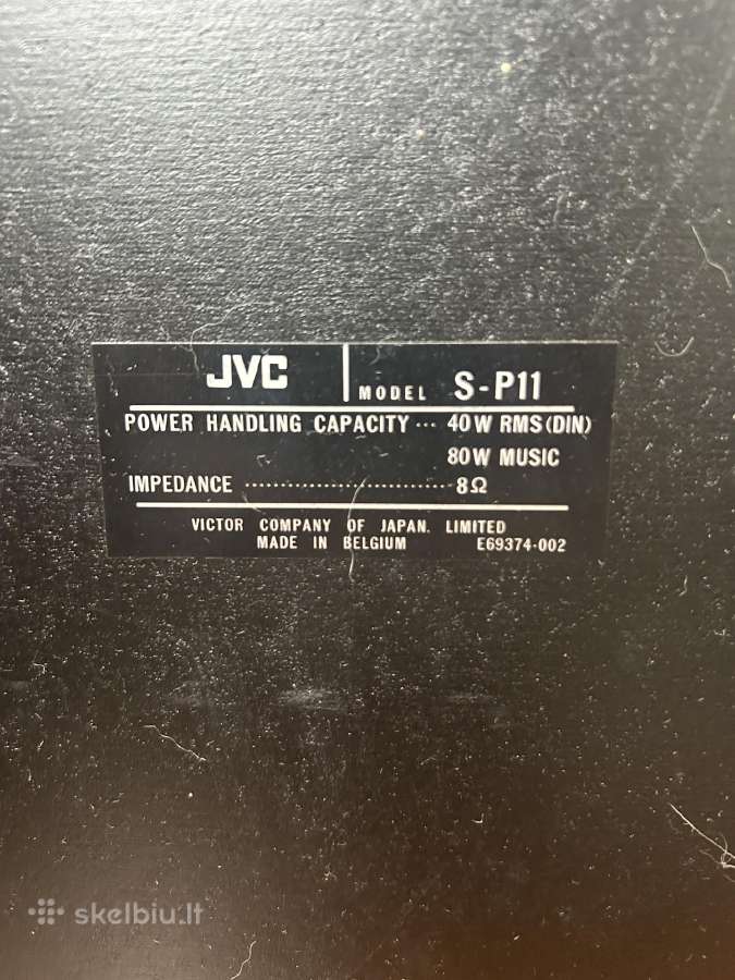 JVC S-p11 Be kolonėlės - nuotraukos Nr. 3