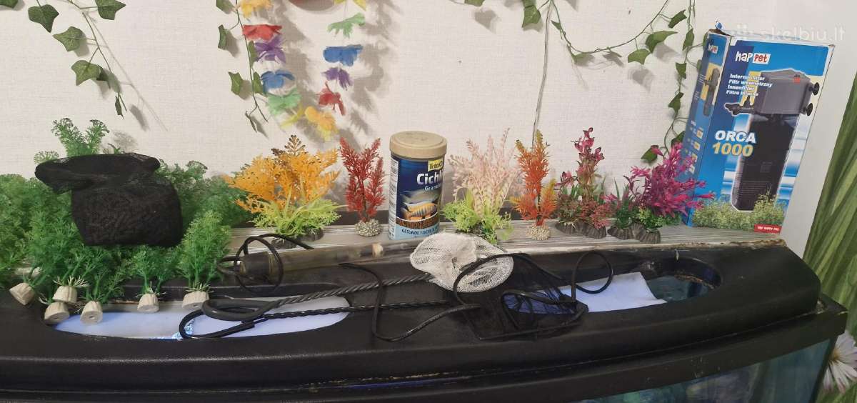 Parduodamas akvariumas apie 180 litrų - nuotraukos Nr. 2