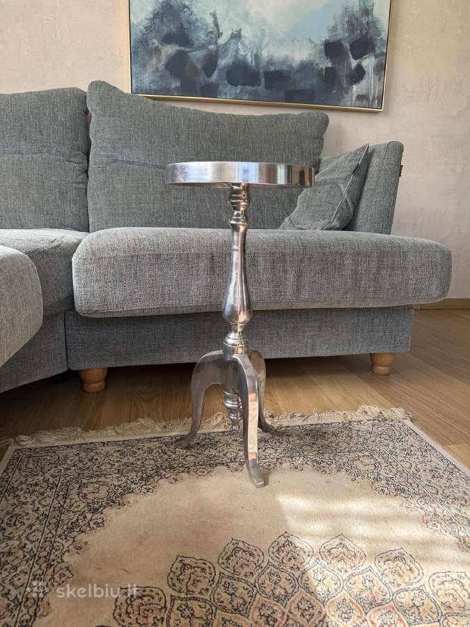 Elegantiškas metalinis šoninis / kavos staliukas - nuotraukos Nr. 9