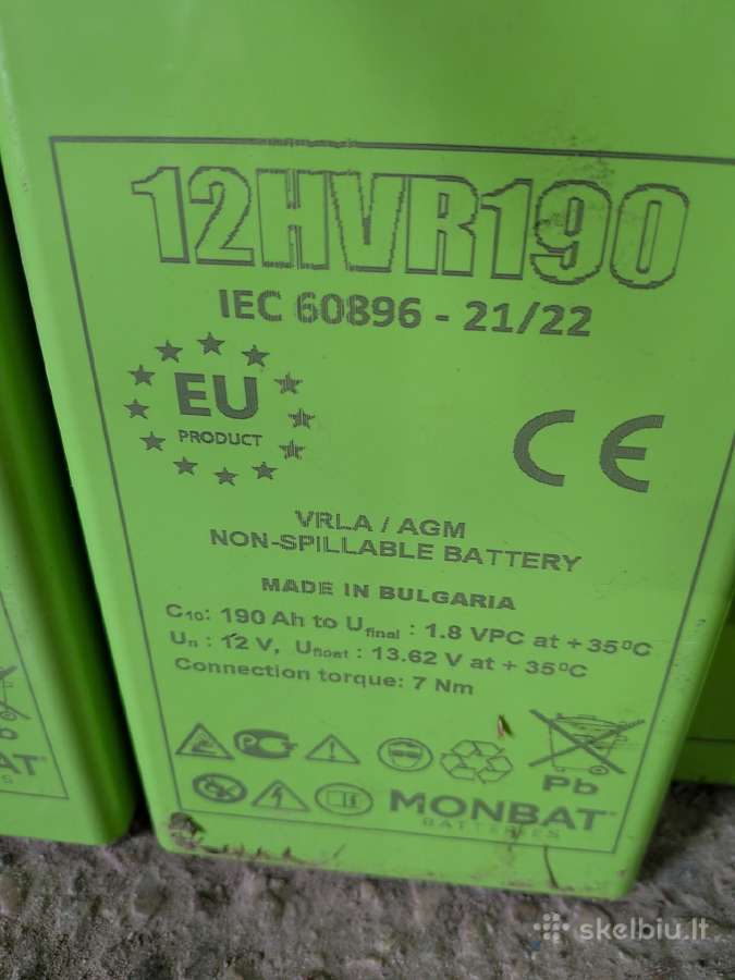 101ah 190ah gilaus iškrovimo akumiatoriai - nuotraukos Nr. 2