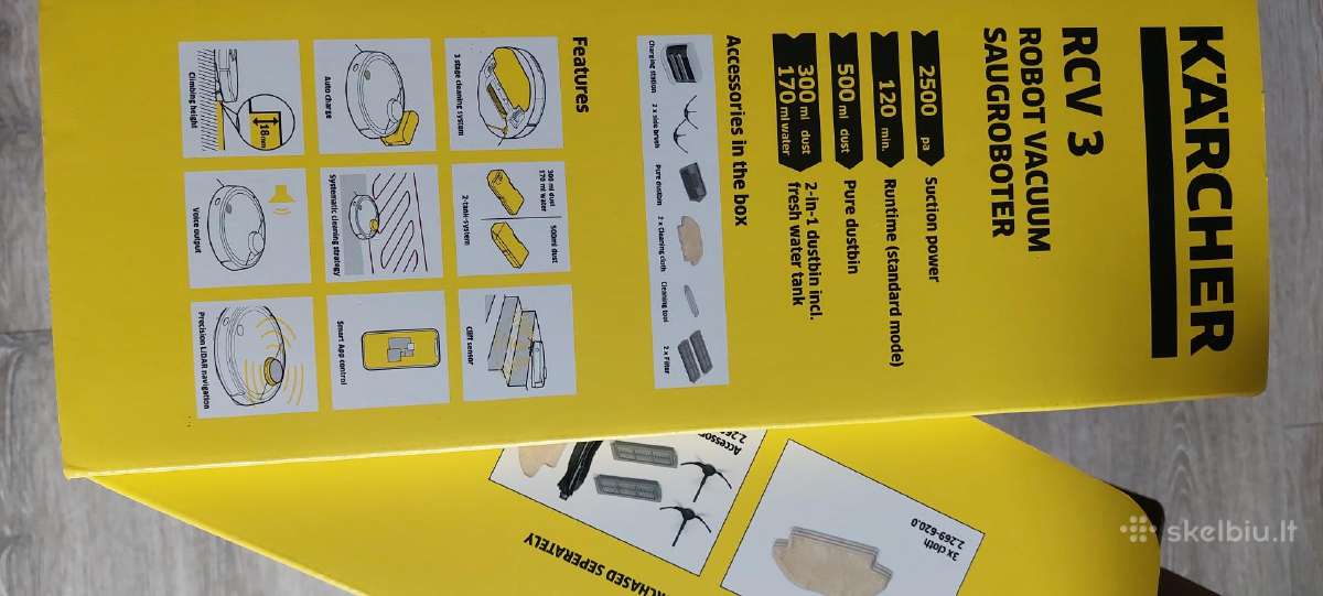 Karcher Rcv 3 siurblys robotas mažai naudotas - nuotraukos Nr. 3