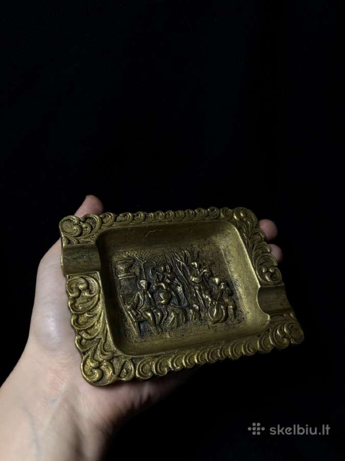 Originali vintažinė žalvarinė peleninė - nuotraukos Nr. 2