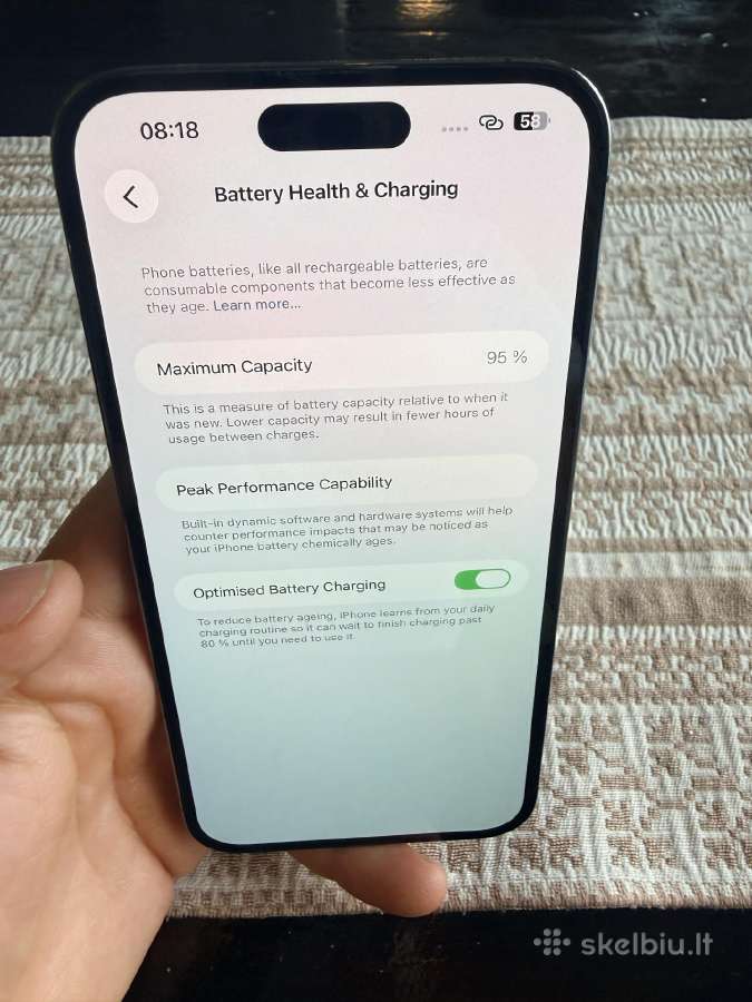 iPhone 14 Pro Max 128gb Baterija 95% - nuotraukos Nr. 9