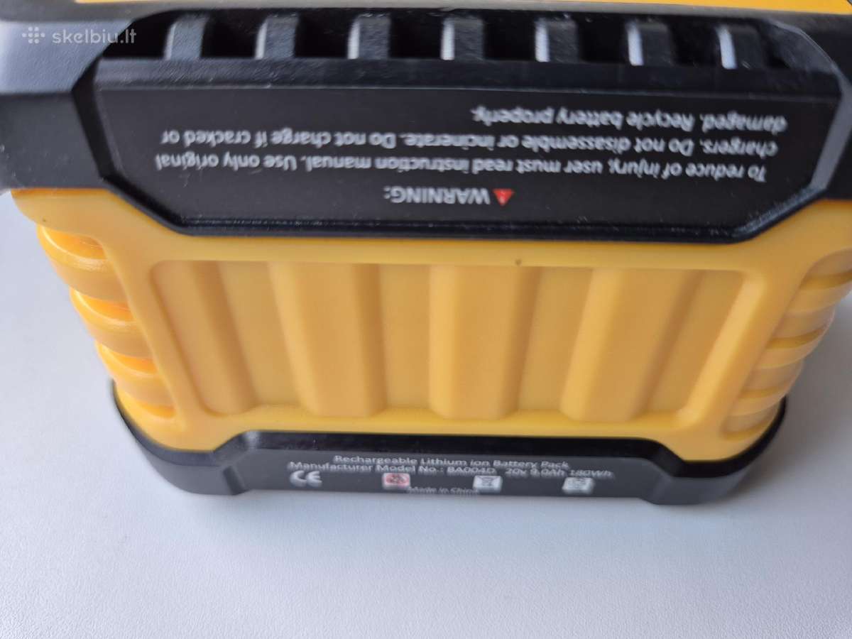 Naujas Dewalt akumuliatorius Flexvolt 18v/54v 9ah - nuotraukos Nr. 4