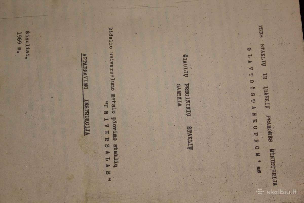 Stalinės tekinimo staklės „universalas“ (1972 m., - nuotraukos Nr. 10