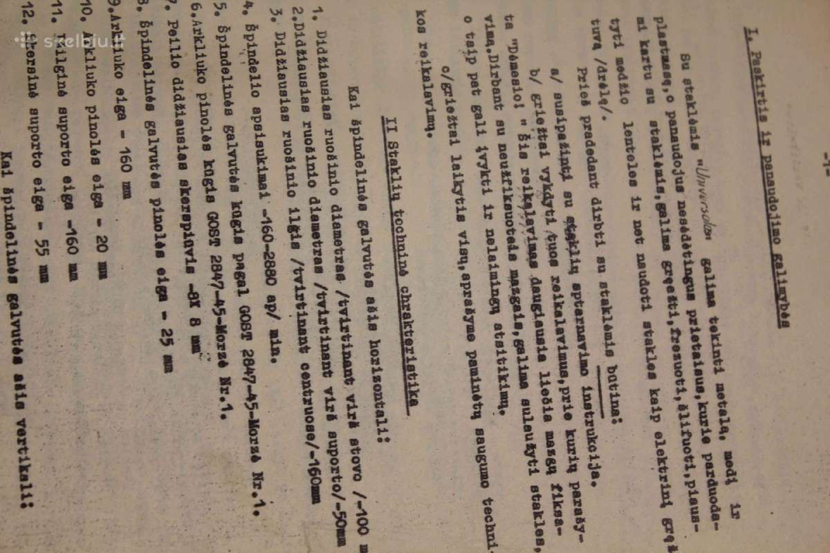 Stalinės tekinimo staklės „universalas“ (1972 m., - nuotraukos Nr. 15