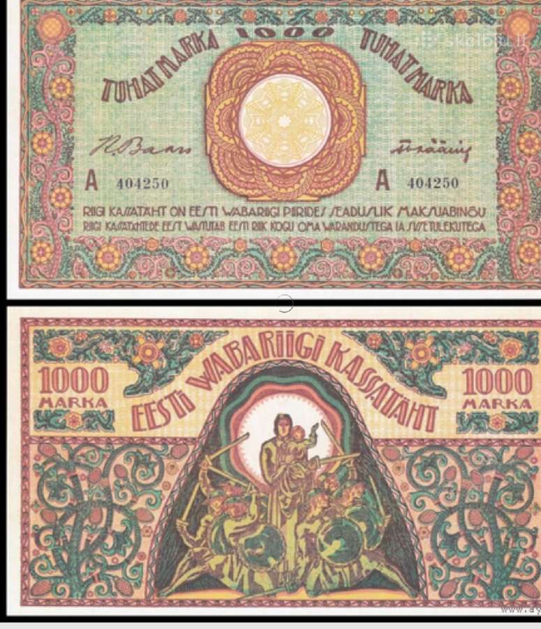 Lietuva - Estija Reprodukcija banknotai - nuotraukos Nr. 9