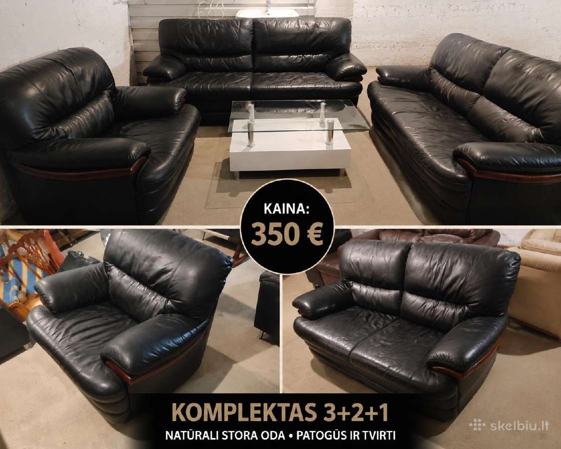 Svetainess komplektas 3+2+1 - nuotraukos Nr. 4