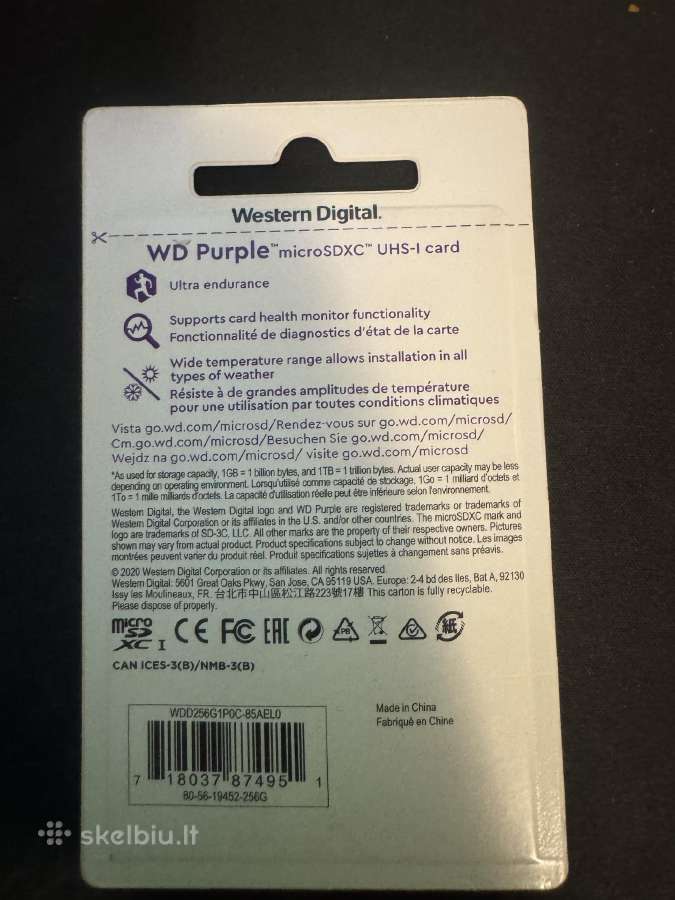 Western digital Microsd korteles - nuotraukos Nr. 2