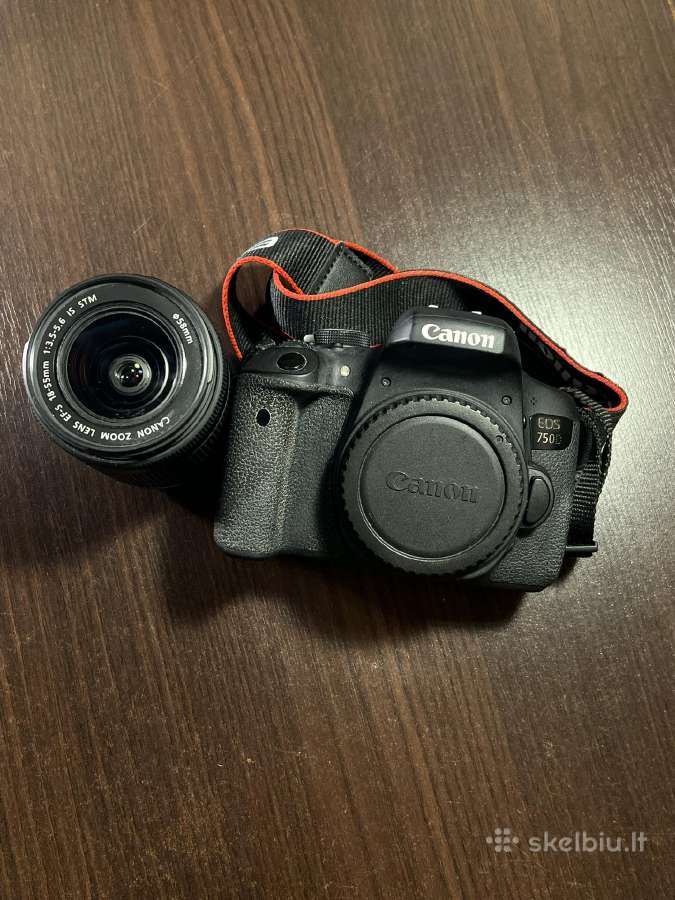 Canon EOS 750d fotoaparatas + 2 objektyvai - nuotraukos Nr. 2