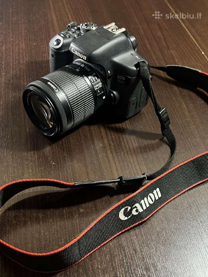 Canon EOS 750d fotoaparatas + 2 objektyvai - nuotraukos Nr. 5