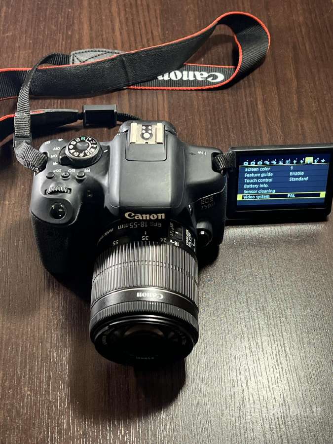Canon EOS 750d fotoaparatas + 2 objektyvai - nuotraukos Nr. 3