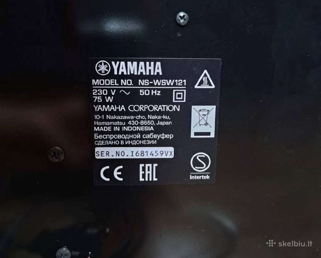 Soundbar Yamaha Ysp-2700 - nuotraukos Nr. 5