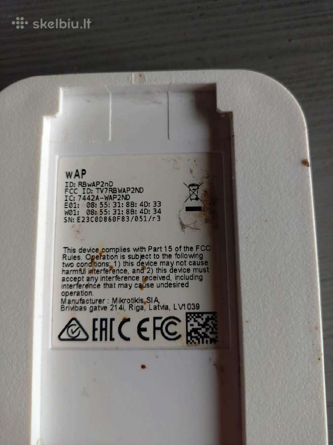 Mikrotik Wap - nuotraukos Nr. 2