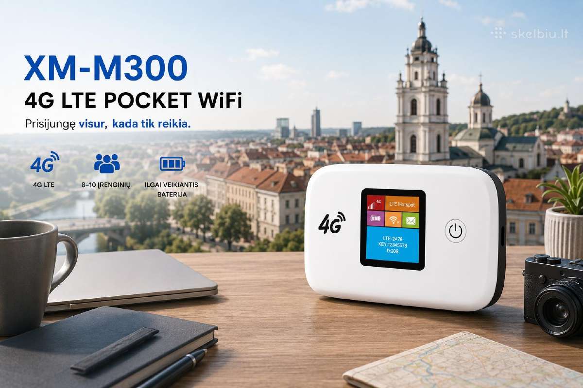 Akcija! - 4G modemas su 2400mah baterija - nuotraukos Nr. 2