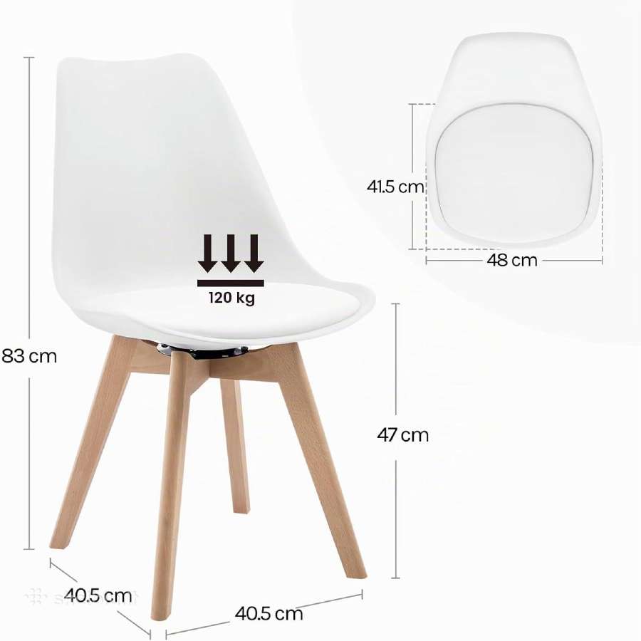 Valgomojo kėdžių komplektas, 4 vnt., 360 - nuotraukos Nr. 6