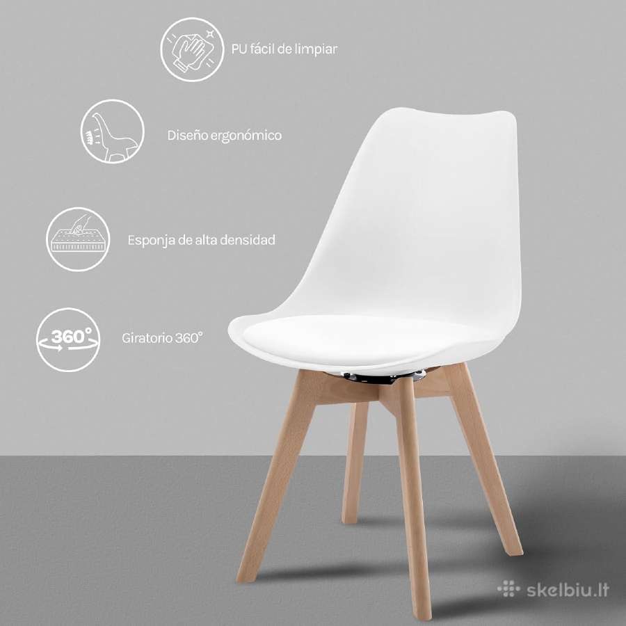 Valgomojo kėdžių komplektas, 4 vnt., 360 - nuotraukos Nr. 7