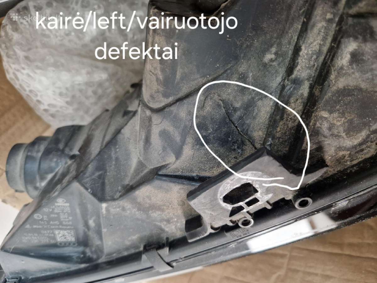 Audi A4 B9 priekiniai žibintai ir kitos dalys - nuotraukos Nr. 2