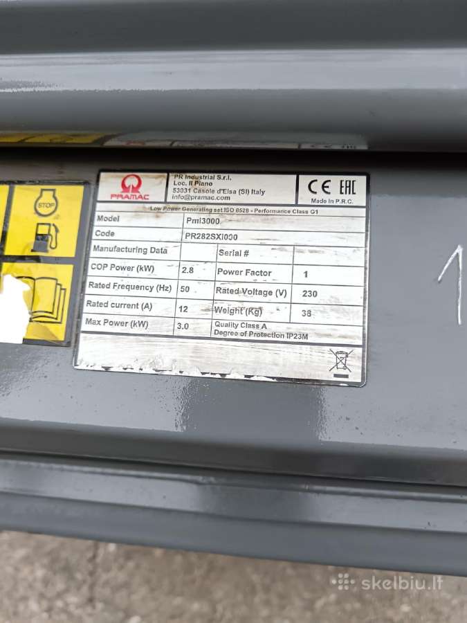 Inverterinis Pmi 3000 Pramac - nuotraukos Nr. 6