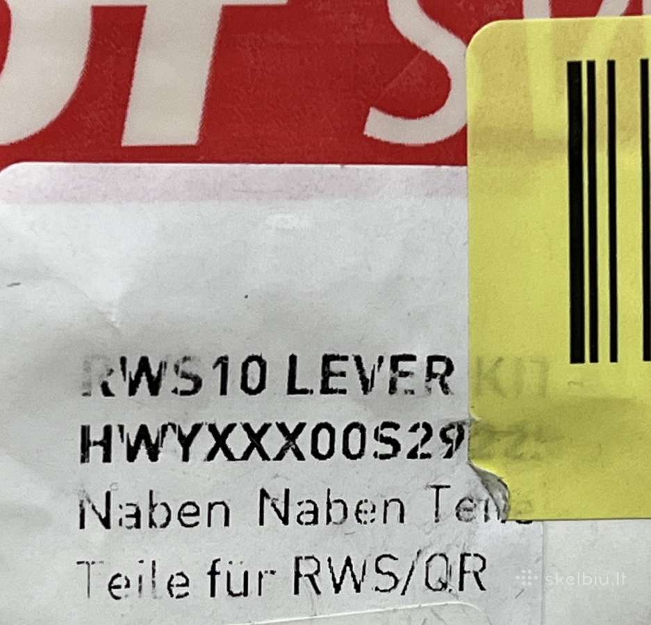 Nauja DT Swiss Rws10 Lever Kit Rankenele - nuotraukos Nr. 5