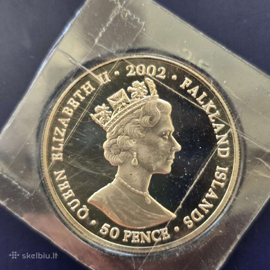 Foklendo s. 2002 50 pence Cu-ni - nuotraukos Nr. 2