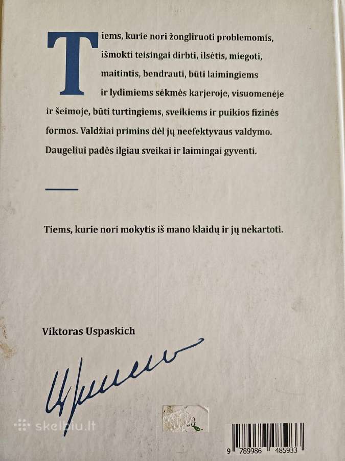 V.uspaskich knyga apie sveikatą, laimingą gyvenimą - nuotraukos Nr. 2