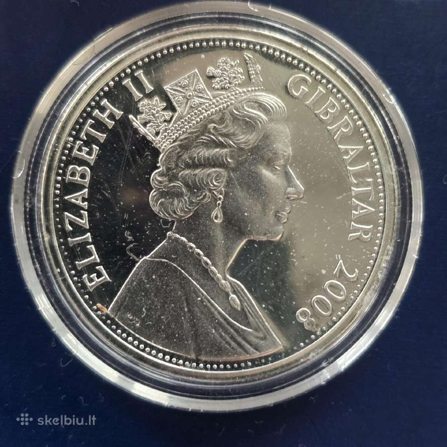 Gibraltaras 2008 1 crown Cu-ni Elžbietos era - nuotraukos Nr. 2