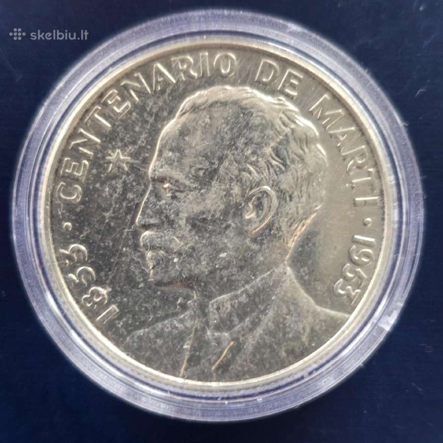Kuba 1953 50 centavos Ag900 12,5G - nuotraukos Nr. 2