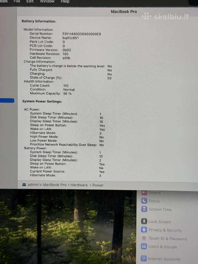 MacBook Pro 16 M3 Max / 36gb / 1tb / 30-core Gpu - nuotraukos Nr. 3