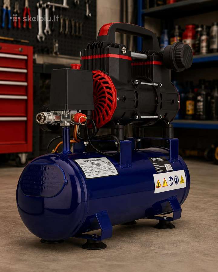 Betepalinis oro kompresorius 9 l 1200 W 155 l/min - nuotraukos Nr. 3