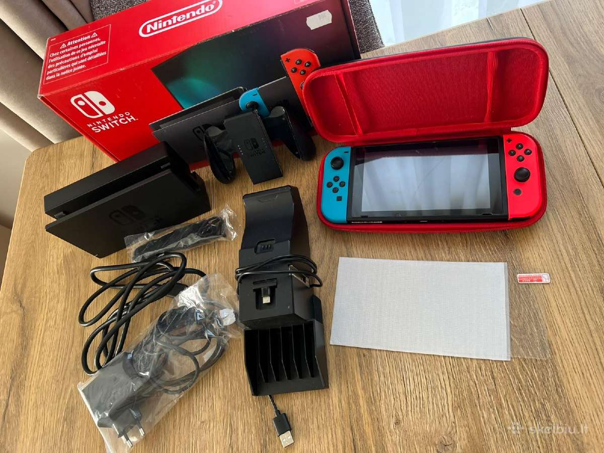 Nintendo switch v2 + priedai - nuotraukos Nr. 3
