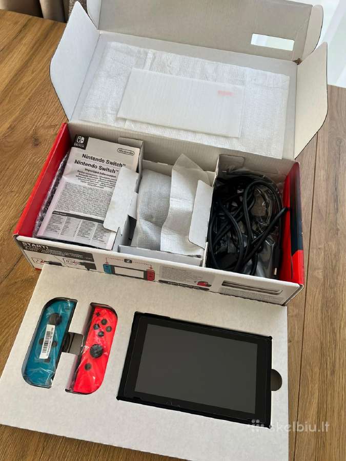 Nintendo switch v2 + priedai - nuotraukos Nr. 17