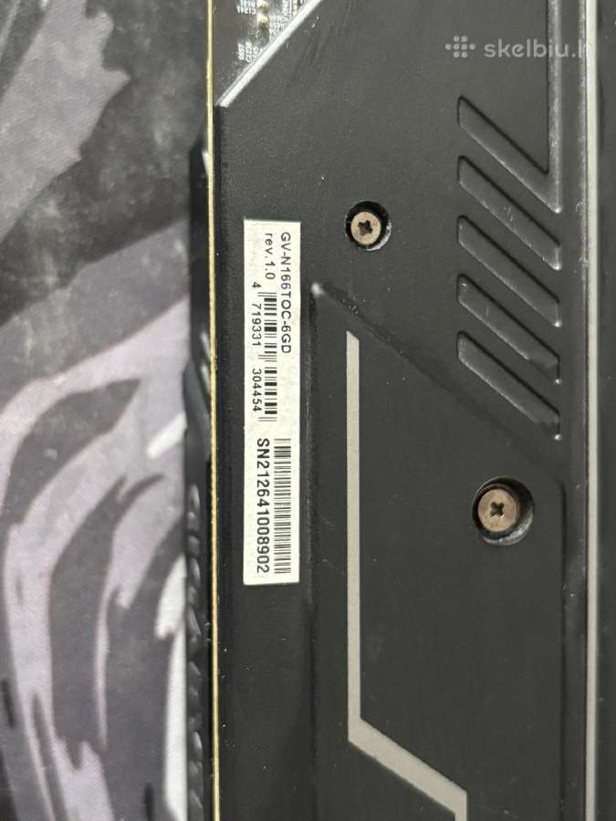 Gigabyte 1660ti 6gb Oc - nuotraukos Nr. 3